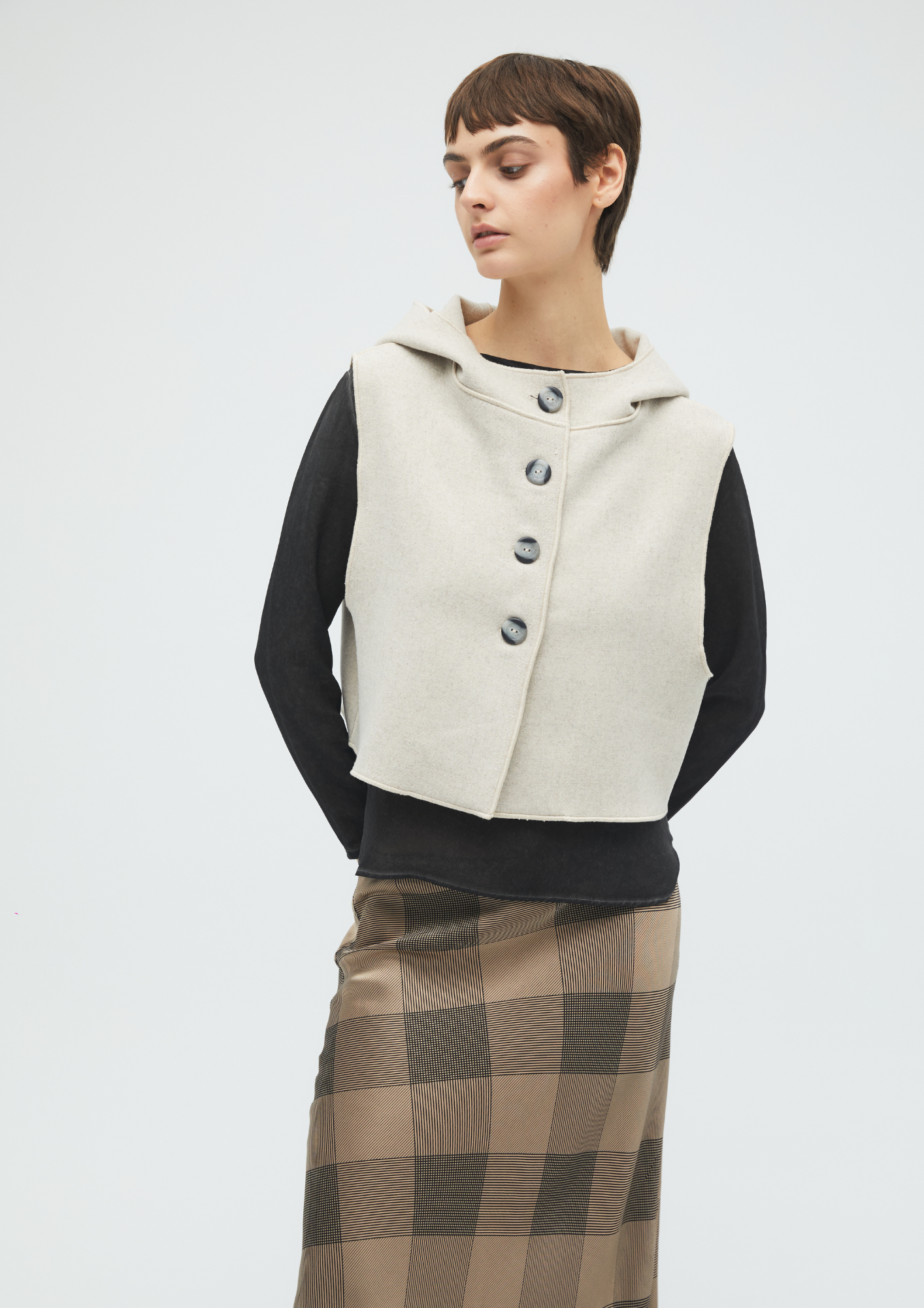 HOODED VEST LANA