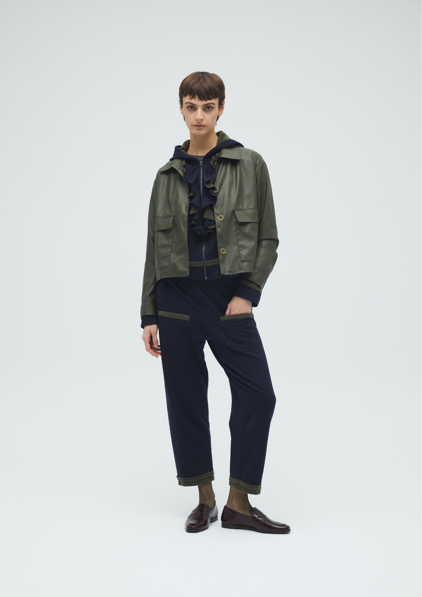 HOODED SWEATER FELPA BICOLOR