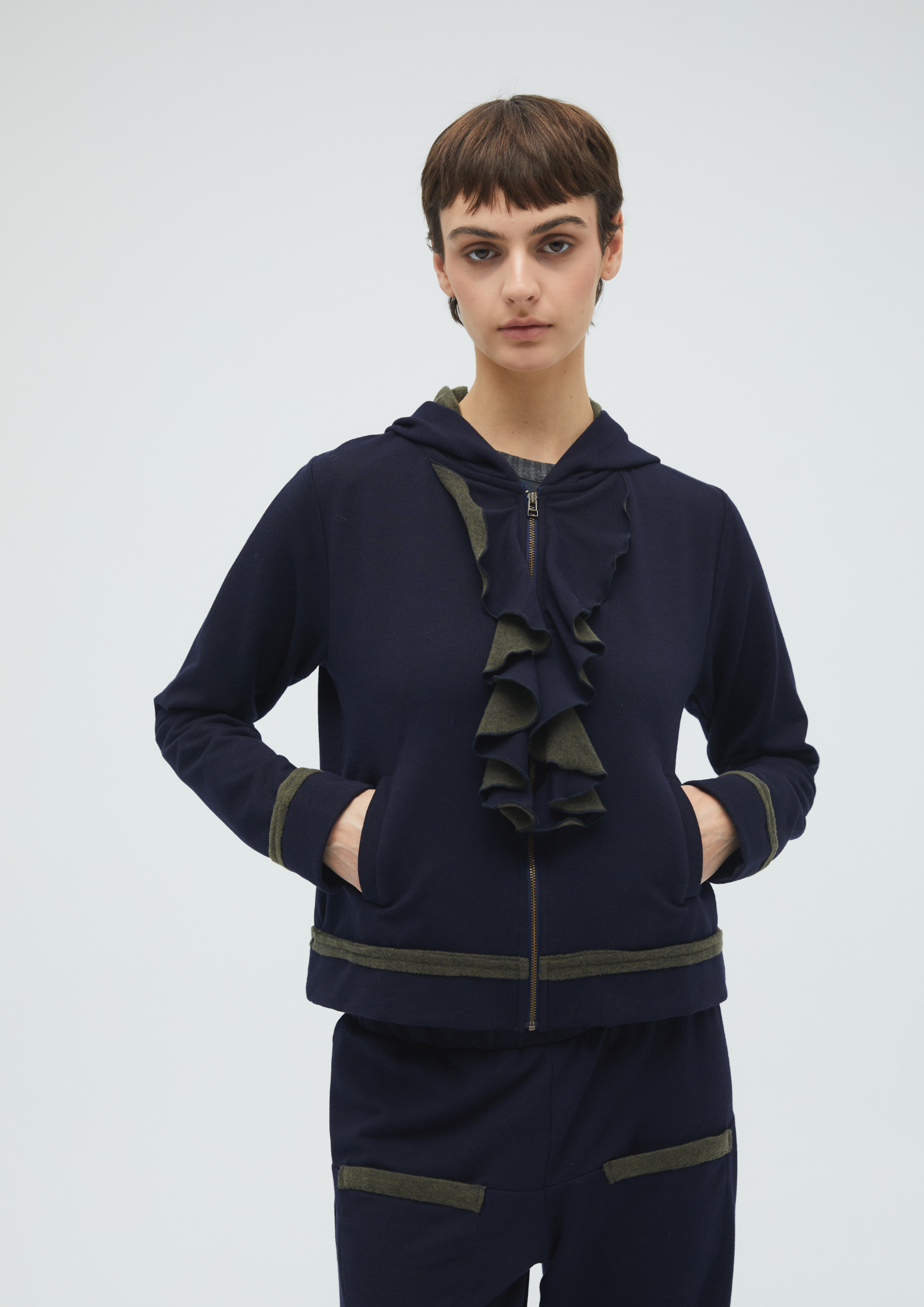 HOODED SWEATER FELPA BICOLOR