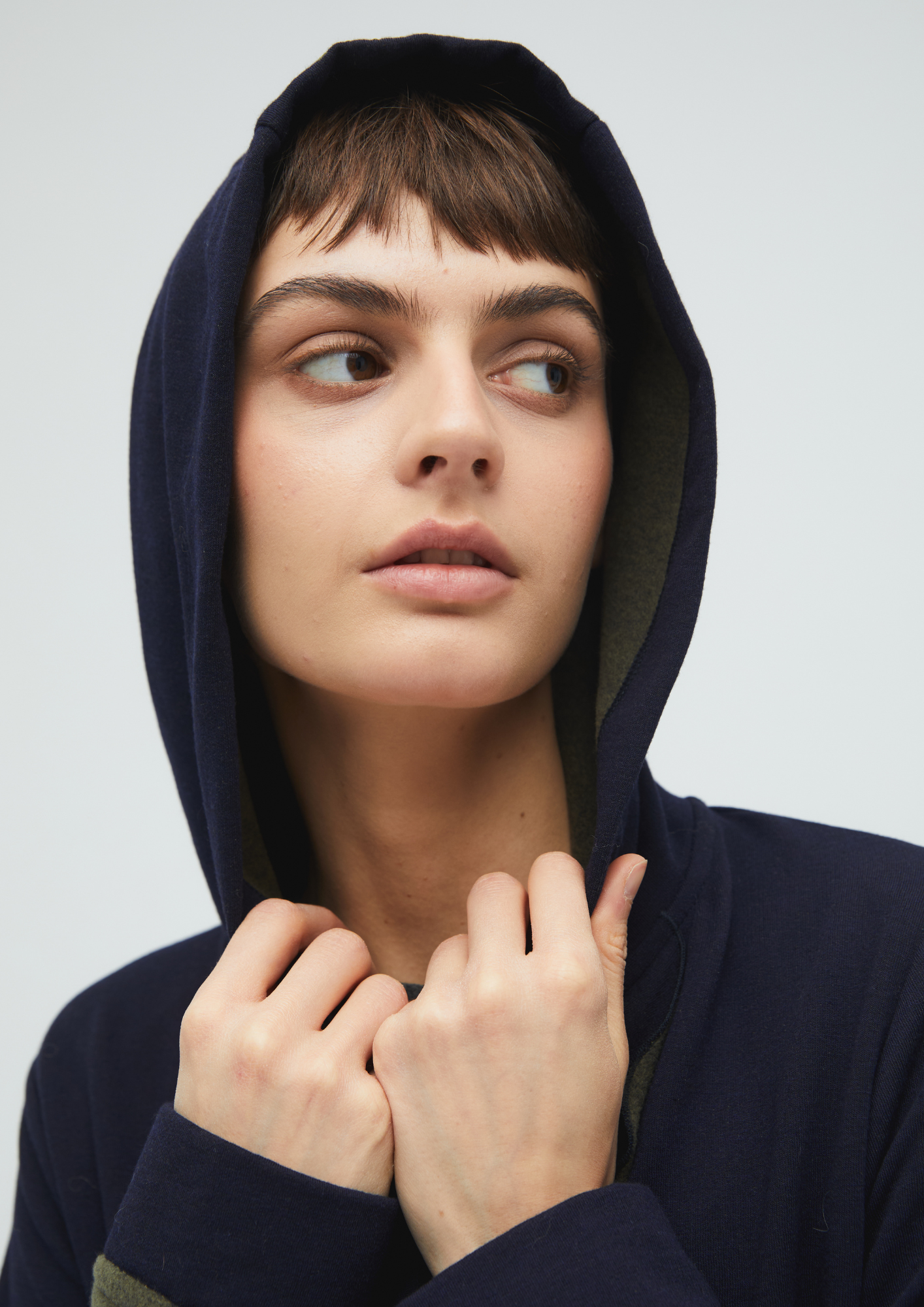 HOODED SWEATER FELPA BICOLOR