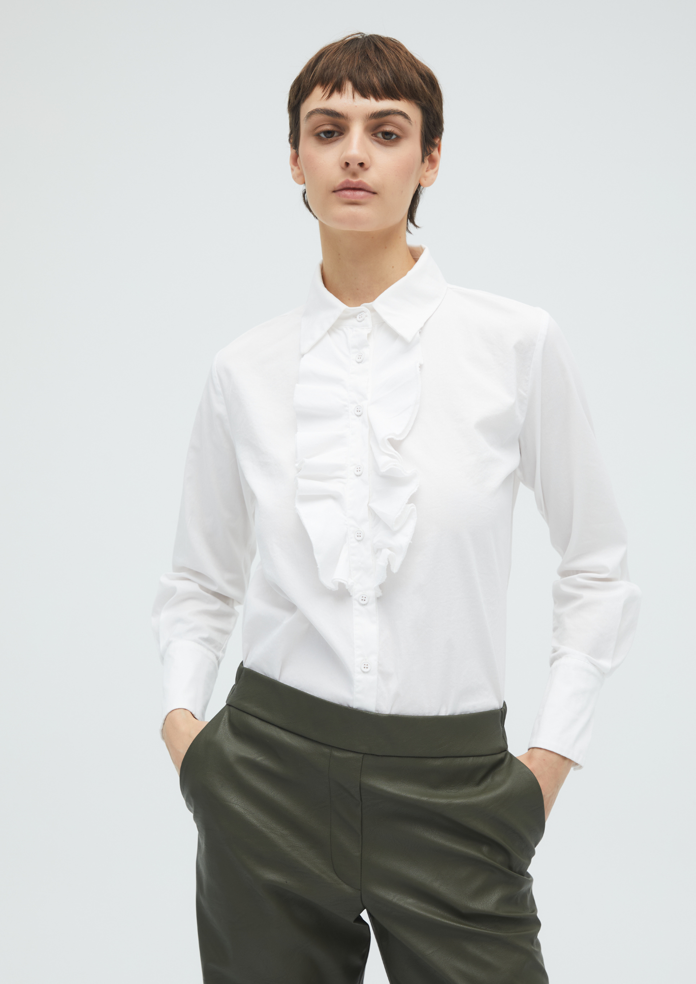 SHIRT VOLANTES POPELIN